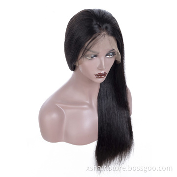 Raw Indian Brazilian Straight Hd Frontal closure wig 5x5 13x6 hd frontal 360 Full Lace Closure Remy Human Hair Wigs